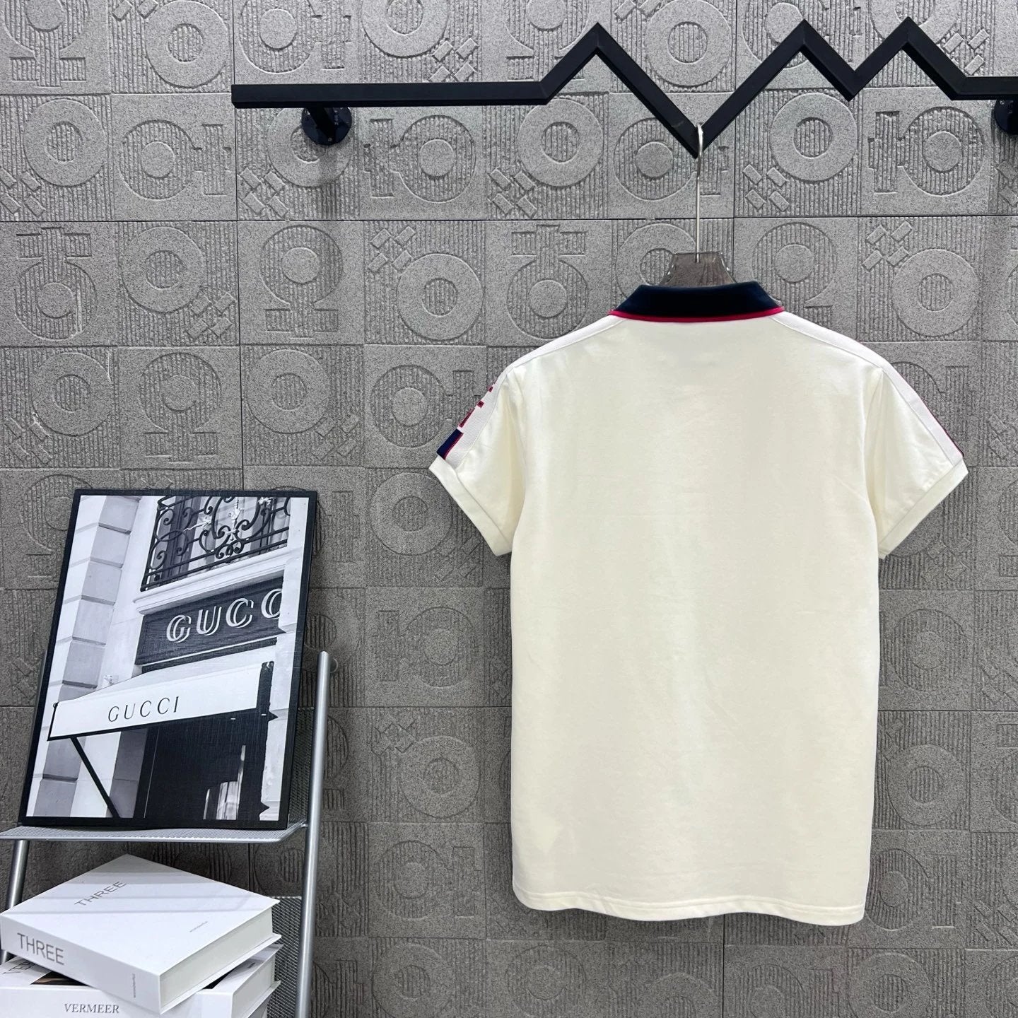 Gucci T-shirt Double-breasted G Small logoPOLO Shirt Lapel Short Sleeve25ss New Unisex Summer Short Sleeve OS Loose T Business Half Sleeve Shirt Plus Size T-Shirt