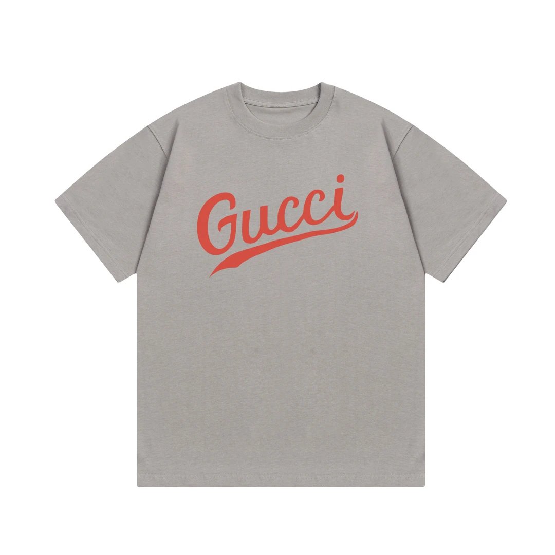 Gucci T-shirt Double G Letter Printing logo round Neck Short Sleeve25ss New pure cotton T Unisex T-Shirt OS Loose Fit Base Shirt Top Half Sleeve T-Shirt
