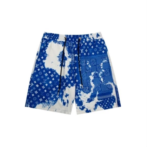 Louis Vuitton LV Shorts Full Print Gradient logo Beach Shorts Five-Point Shorts os Loose Quick-Dry Unisex Casual Trendy Brand Big Shorts25ss New Product5Pants