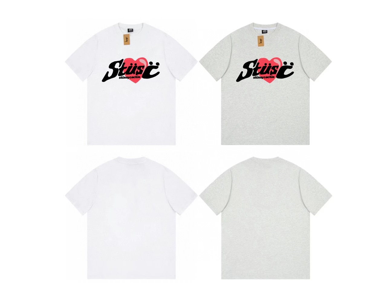 Stussy T-shirt Top Version Counter Same Style Pure Cotton Summer Men's and Women's Same Fashion Loose All-Matching2024New Short Sleeve T T-shirt