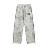 Balenciaga Sweatpants Fleece Lined Thickened Straight Leg Sweatpants Sports Pants Autumn Unisex Long Pants Drawstring Winter Loose Plus Size Casual Pants High Waist Color Block