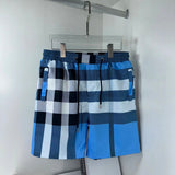 Burberry Shorts Classic Full Print Plaid logo Beach Shorts25ss New Five-Point Pants os Loose Quick-Dry Unisex Casual Trendy Brand Big Shorts5Pants