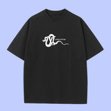 Louis Vuitton LV T-shirt Year of the Snake Print on the Chest logo round Neck Short Sleeve25ss New Pure Cotton Unisex Style T T-shirt OS Loose Fit Base Shirt B Short Sleeve T-Shirt