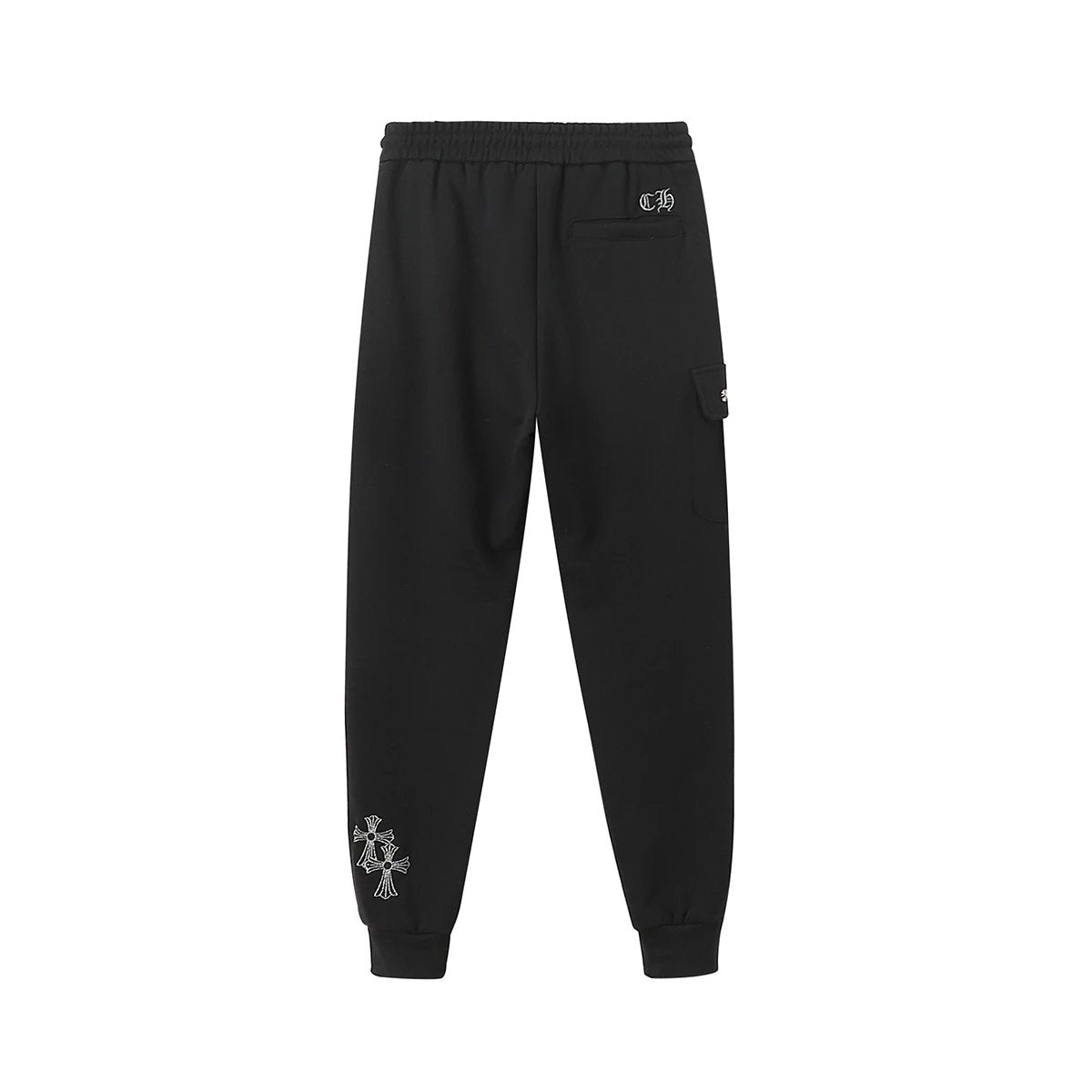 Chrome Hearts Sweatpants 24Autumn and Winter New Products CH Embroidery logo Hardware Button Long Pants Ankle-Tied Men and Women Same Style