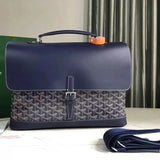 Goyard Bag Top version 【Original Leather】New Men's Briefcase Brand New Citadin Messenger Bag Shoulder Bag Men's Handbag Business Formal Wear Briefcase Casual Tote Bag Computer Bag Briefcase Men's and Women's Bags