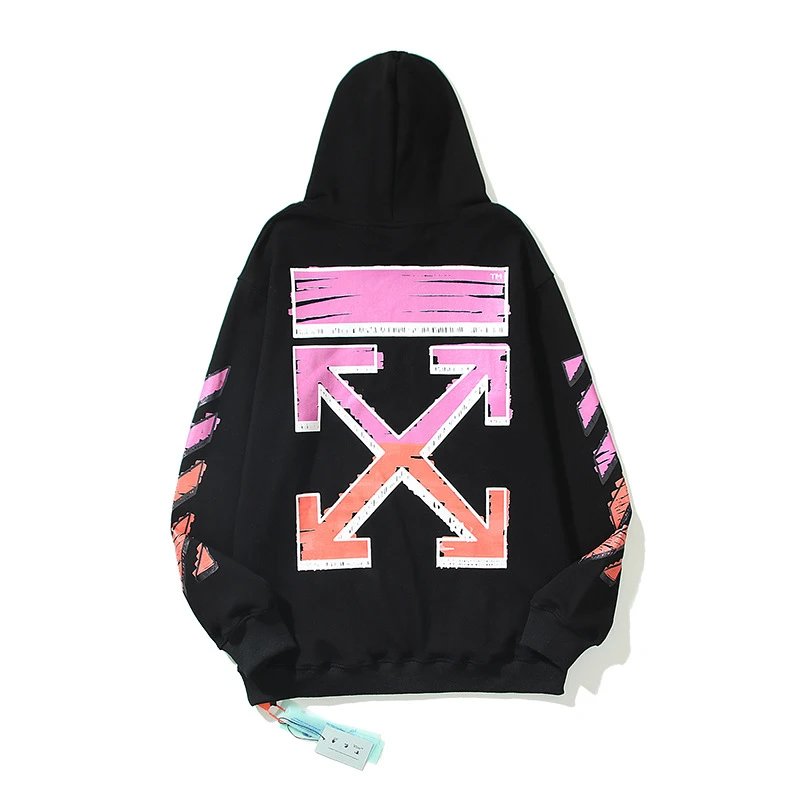 OFF-White Hoodie Cotton Terry Pullover Hoodie Loose Sweater-CY