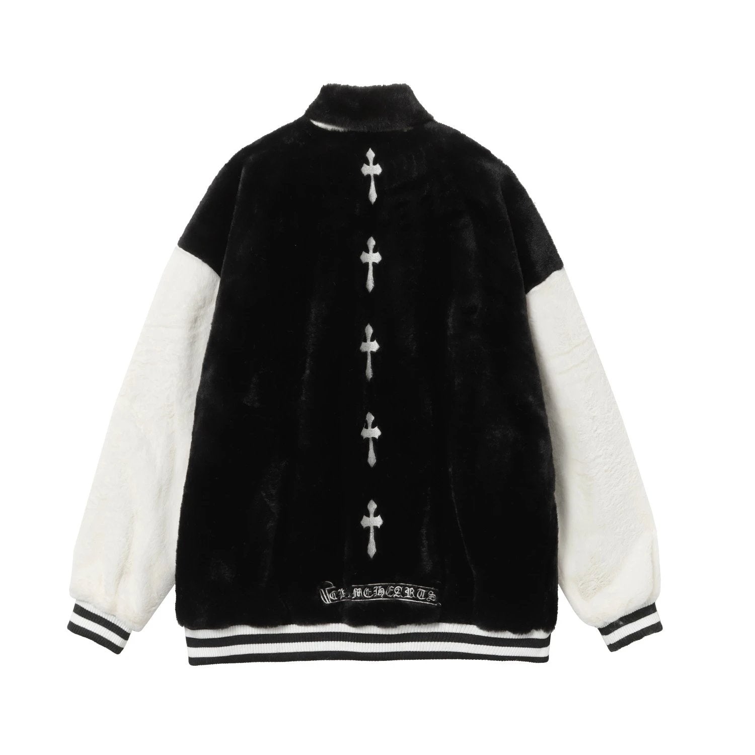 Chrome Hearts Jackets Rabbit and Marten Embroidered Sanskrit Script Jacket for Men and Women Baseball Jacket Winter Warmth