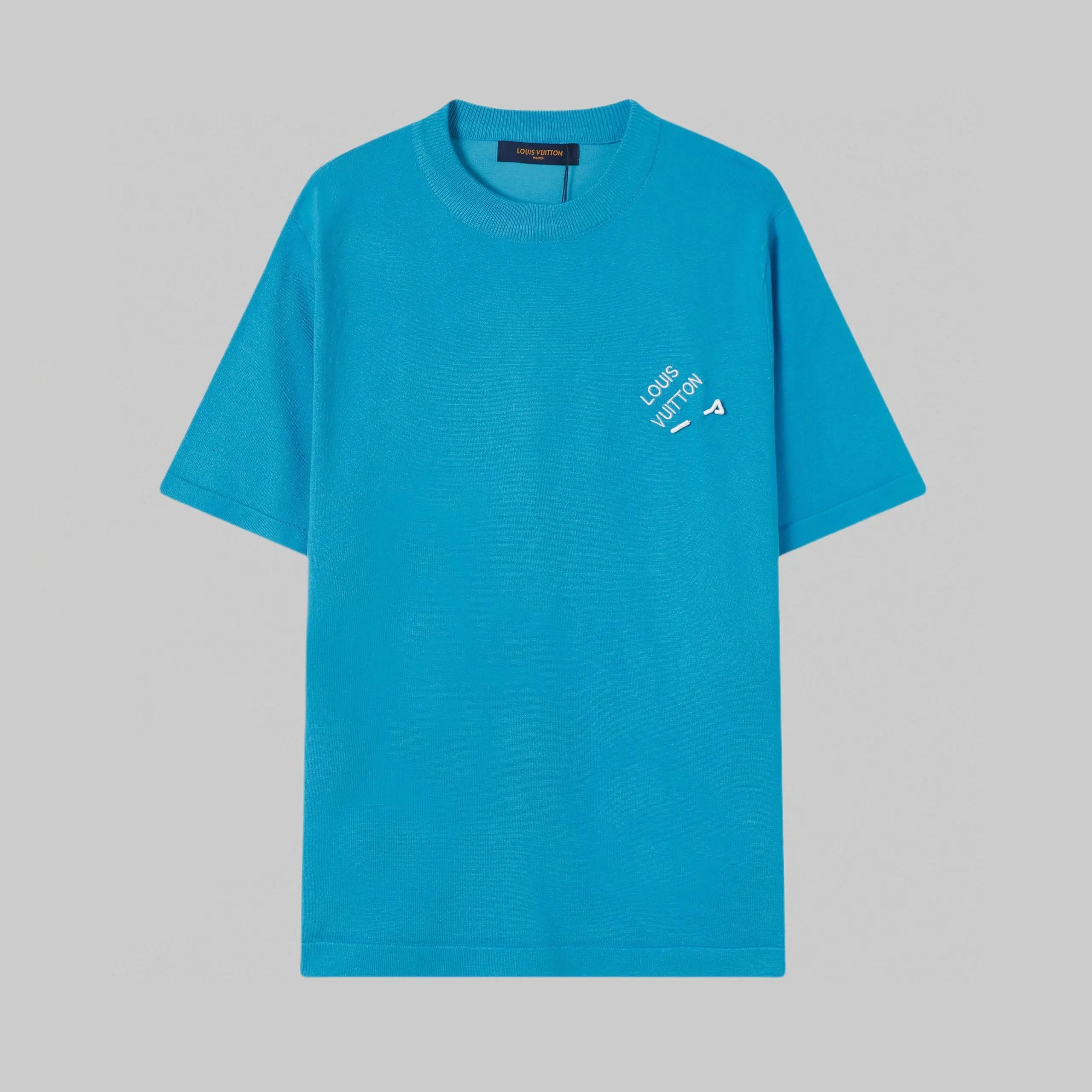 Louis Vuitton LV T-shirt Classic Letter Brooch Embroidery on the Chest logo round Neck Short Sleeve25ss New Pure Cotton Unisex Style T T-shirt OS Loose Fit Base Shirt Half Sleeve T-Shirt Top Half Sleeve