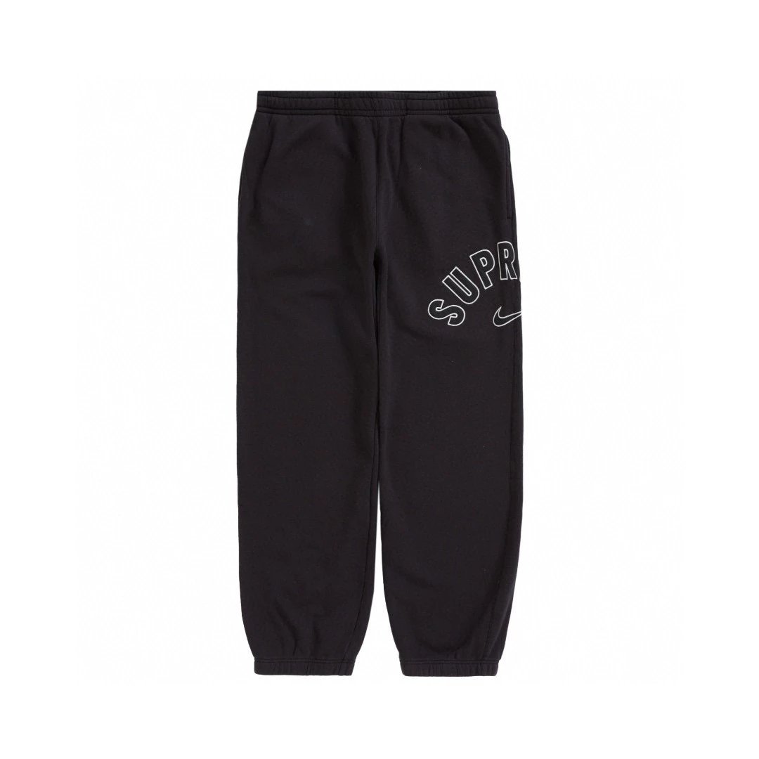 Supreme Sweatpants Top Version Joint-Name Embroidery Men's and Women's Same Style Casual Sports Trousers Pants