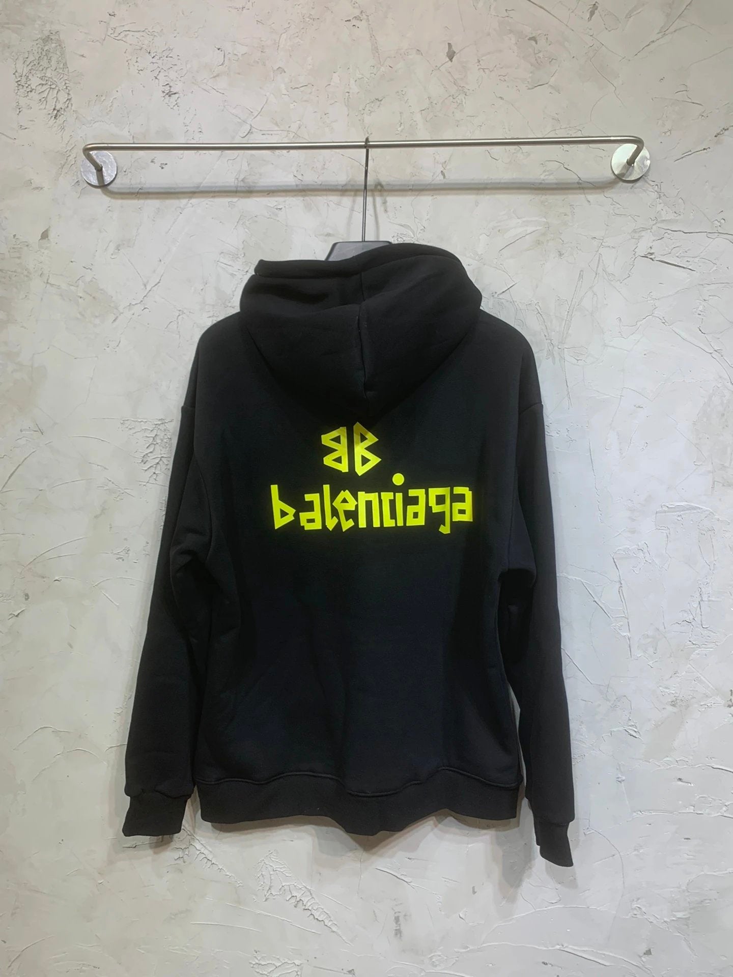 Balenciaga Hoodie Fleece-lined Thickened Classic Tape Print logo Hooded Sweatshirt Hoodie Jacket Top Unisex Sports Casual Loose Fit Versatile