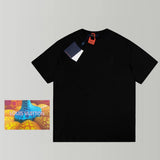 Louis Vuitton LV T-shirt Chest Letter Embroidery logo round Neck Short Sleeve25ss New Pure Cotton Unisex Style T Casual T-Shirt Base Layer Shirt OS Loose Fit Half Sleeve Top Plus Size