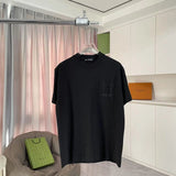Chrome Hearts T-shirt Back Horse Hoof Sanskrit Vacuum Embroidery logo round Neck Short Sleeve25ss New Pure Cotton Unisex Style T Casual T-Shirt Base Layer Shirt OS Loose Fit Half Sleeve Top Plus Size