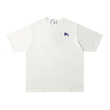 Burberry T-shirt Chest LOGO Embroidered Logo Crew Neck Short Sleeve25ss New pure cotton T Unisex T-Shirt OS Loose Fit Base Shirt Top Half Sleeve T-Shirt