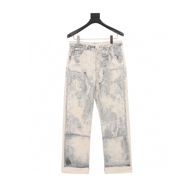 Dior Jeans Ink Sketch Printed Jeans for Men and Women