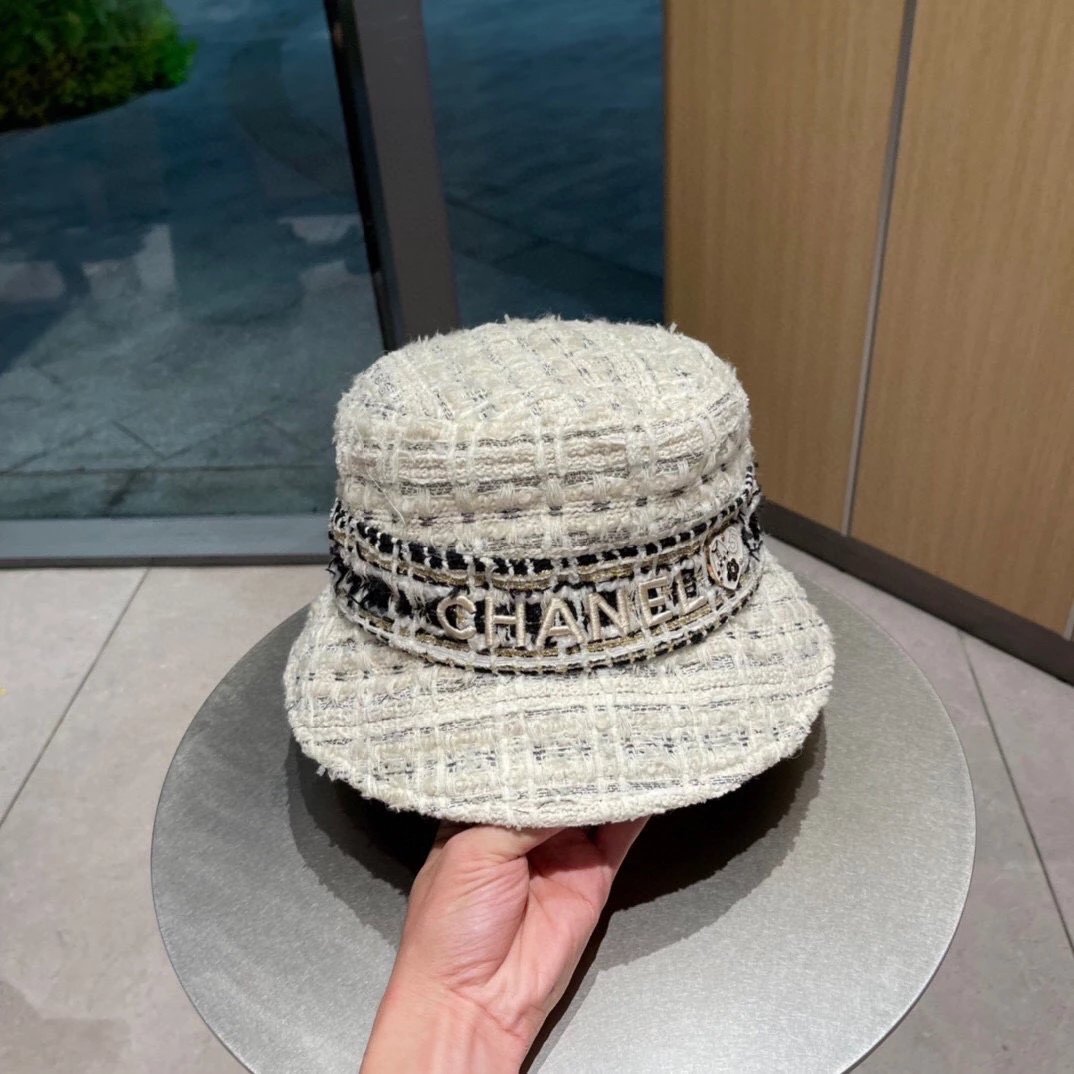 Chanel Hat 2023Four Seasons New Official Website High Version Original Order Hot Sale Shipment Bucket Hat1:1Publishing，Very Classic Classic，Popular Retro Beauty，Necessary for Going out，Classic Never out of Date