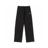 Balenciaga Sweatpants Classic style small logo Embroidered Straight-Leg Sweatpants Sports Pants Autumn Unisex Long Pants Drawstring Winter Loose Plus Size Casual Pants High Waist Color Block