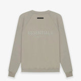 ESSENTIALS Hoodie Top Version New Double Line Fleece-lined Letters behind Printed Crew Neck Sweatshirt