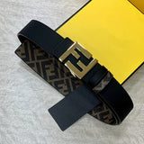 FENDI Belt Light Luxury Men's Fashion Classic Double Ring Belt