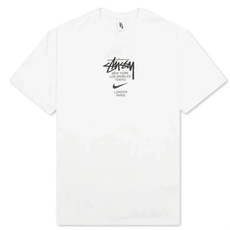 Stussy T-shirt Top Version Joint Short Sleeve T T-shirt Spring and Summer Classic Parade round Neck Half Sleeve Men and Women Couple