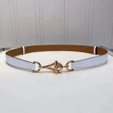 Hermes Belt Top version High Quality New Waist Belt Women's Genuine Cattlehide Leather Surface Belt Fashion Elastic Band All-Match Pants Belt