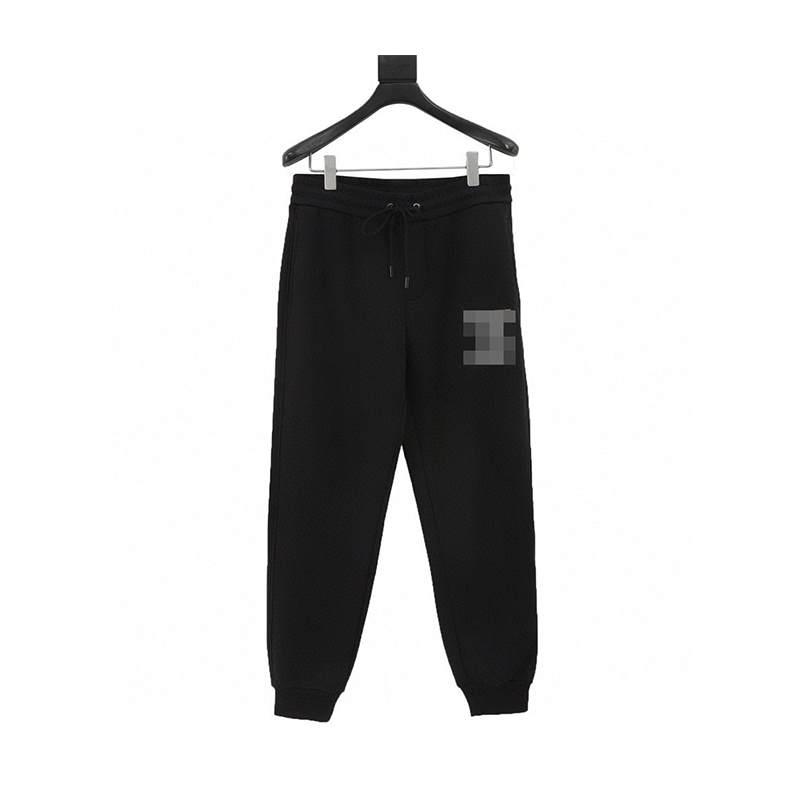 Louis Vuitton LV Sweatpants Hollow Embroidery logo Fleece-lined Trousers for Men and Women