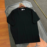 Burberry T-shirt Embroidery on the chest logo round Neck Short Sleeve25ss New pure cotton T Unisex T-Shirt OS Loose Fit Base Shirt Top Half Sleeve T-Shirt