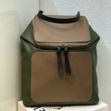 LOEWE Backpack Top version 【Premium Version Original Leather】Backpack Huang Zitao Same Style Goyabackpack Series LOEWE New Schoolbag Backpack Men's and Women's Casual Travel Backpack Color Matching Calfskin Material Goya Backpack