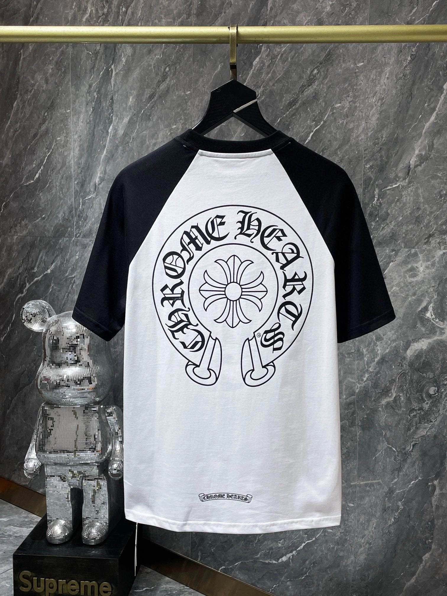 Chrome Hearts T-shirt Top Version Men's and Women's Same Style Short Sleeve T Summer Fashionable Shirt Bottoming