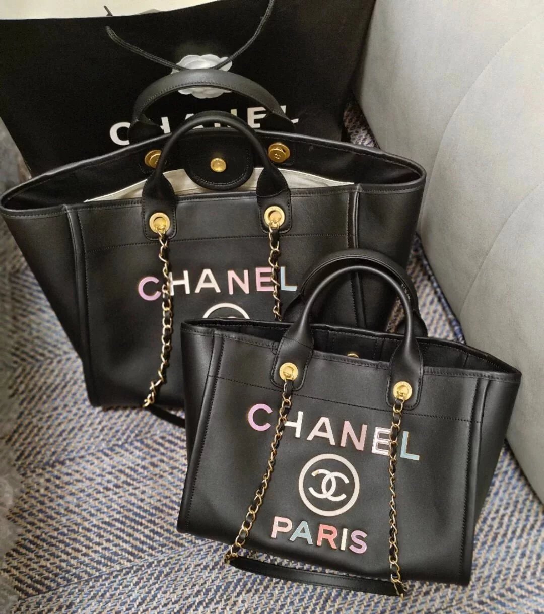 Chanel Women's Bag Top version 【High Version Original Leather】Small2022Spring and Summer New Enamel Color Buckle Calfskin Large Handbag Beach Bag Shopping Bag Mummy Bag Tote Bag Shoulder Bag Messenger Bag Small Women Bag A66941