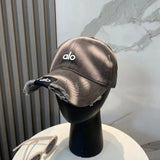 Alo Yoga Hat Classic Letters logo Baseball Cap Sunshade Sun Protection Duckbill Cap Unisex Couple Style Large Head Circumference Slimming Face Curved Brim Versatile Sports Hat