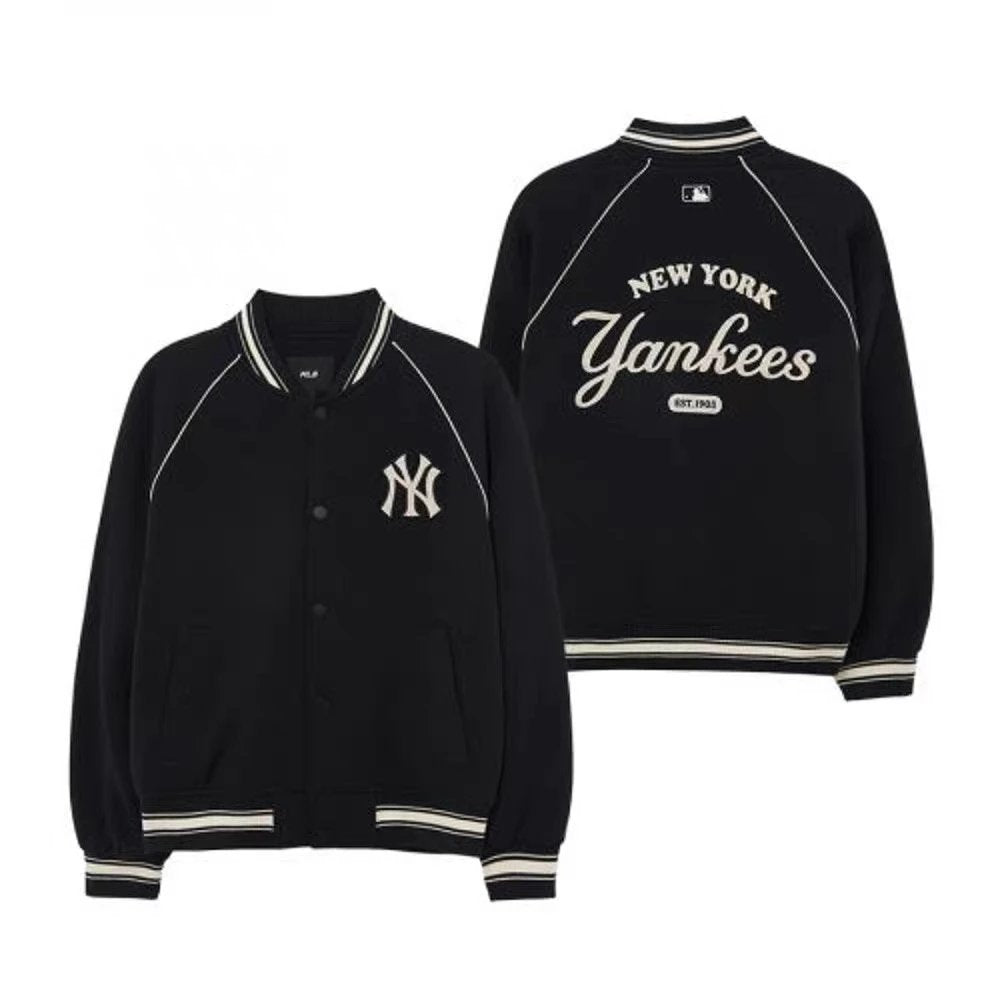 MLB Jackets Top Version Counter Same Style Letter Embroidery Men's Trendy Loose Trendy Casual Women's Jacket Jacket