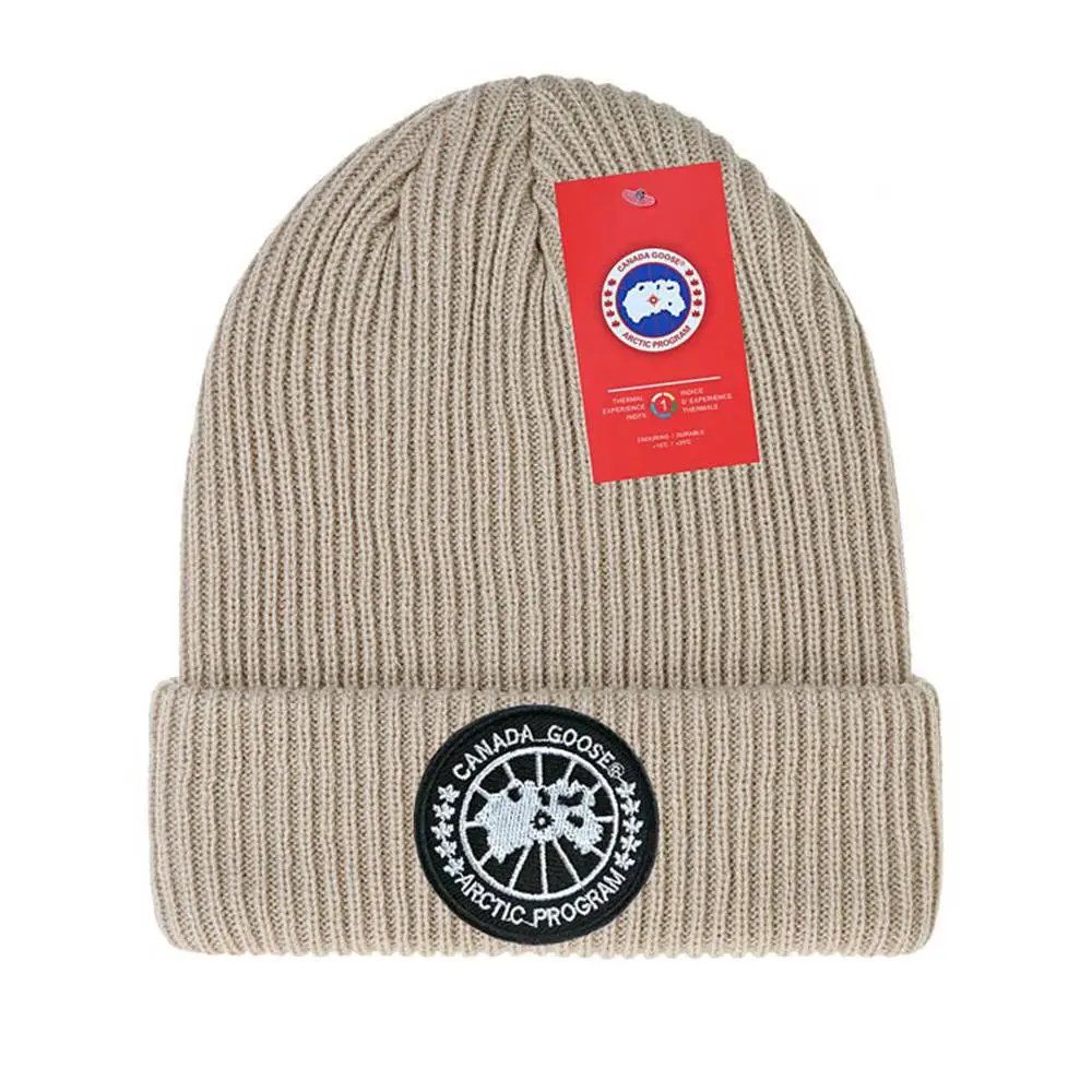 Canada Goose Hat Wool Hat Outdoor Slipover Knitted Hat-CY