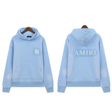 Amiri Hoodie Fashion Brand Sweater Paint-Splashing Style Graffiti Embroidered Hoodie Couple Coat