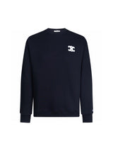 Celine Hoodie High-Density Embroidered Crewneck Sweatshirt Long Sleeve Pullover Thickened Lazy Style OS Loose Fit Jacket Unisex Loose Knit Top Versatile Casual Wearable Inside and Outside