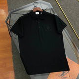 Burberry T-shirt Chest B Words logo Embroidery POLO Shirt Lapel Short Sleeve25ss New Unisex Commuter Short Sleeve Summer Loose Fit T Business Shirt Plus Size T-Shirt