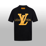 Louis Vuitton LV T-shirt Large Letter Print on the Chest logo round Neck Short Sleeve25ss New pure cotton T Unisex T-Shirt OS Drop Shoulder Loose Fit Base Shirt Top T-Shirt Short Sleeve