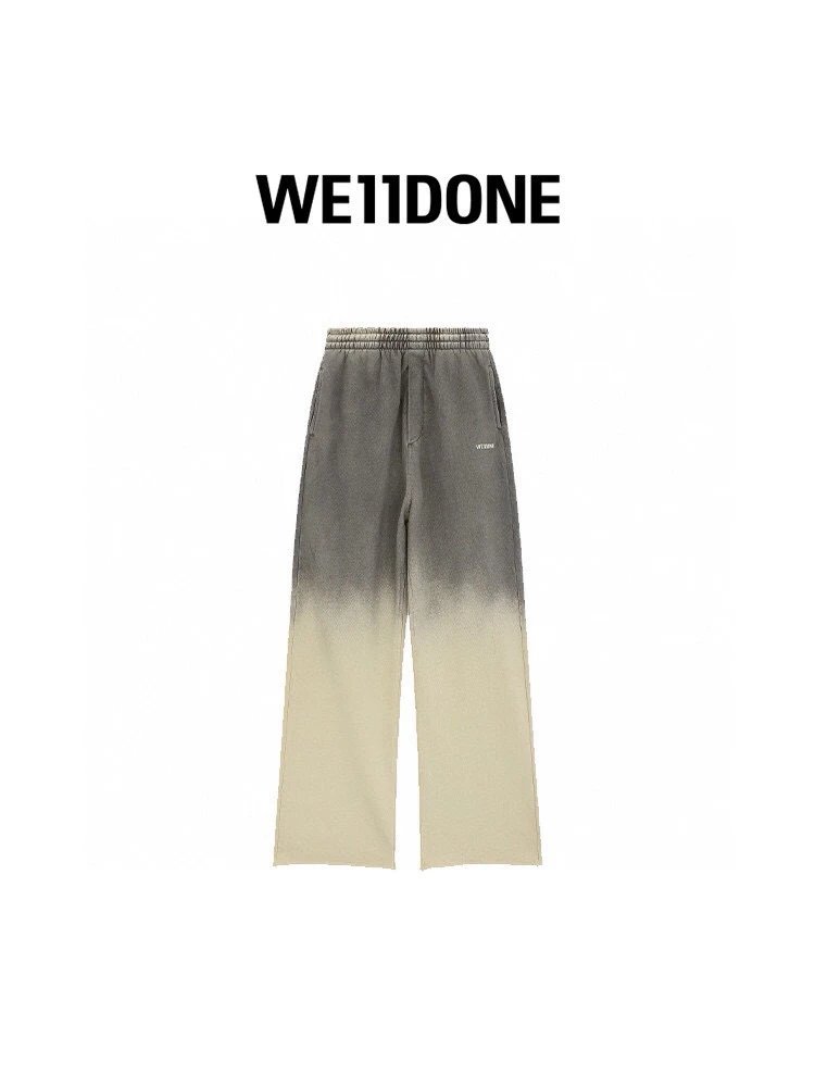 We11done Sweatpants Top Version24Early Autumn New Men's and Women's Same Loose Gradient Trousers