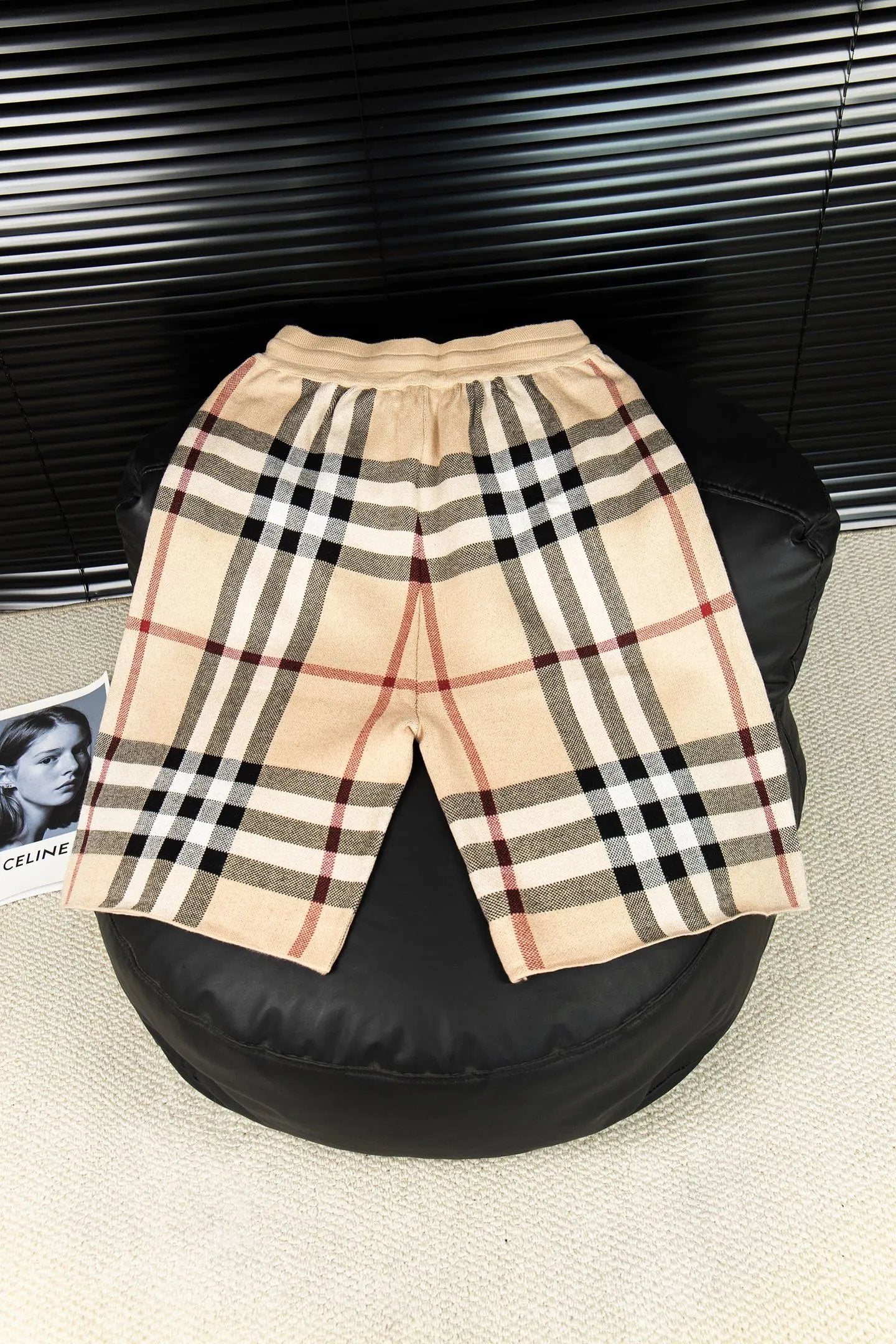 Burberry Shorts Large Plaid Pattern logo Five-point Shorts25ss New Drawstring Casual Summer Pants5Two-in-One Casual Sweatpants for Men and Women, Pure Cotton Joggers