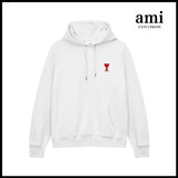 Ami Hoodie Ami Hoodie Couple Suit Classic Love Cotton Loose round Neck Raglan Hooded Sweater Leisure Tappered Trousers-CY