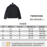 FENDI Down jacket Dark Jacquard down Jacket Same Style for Men and Women