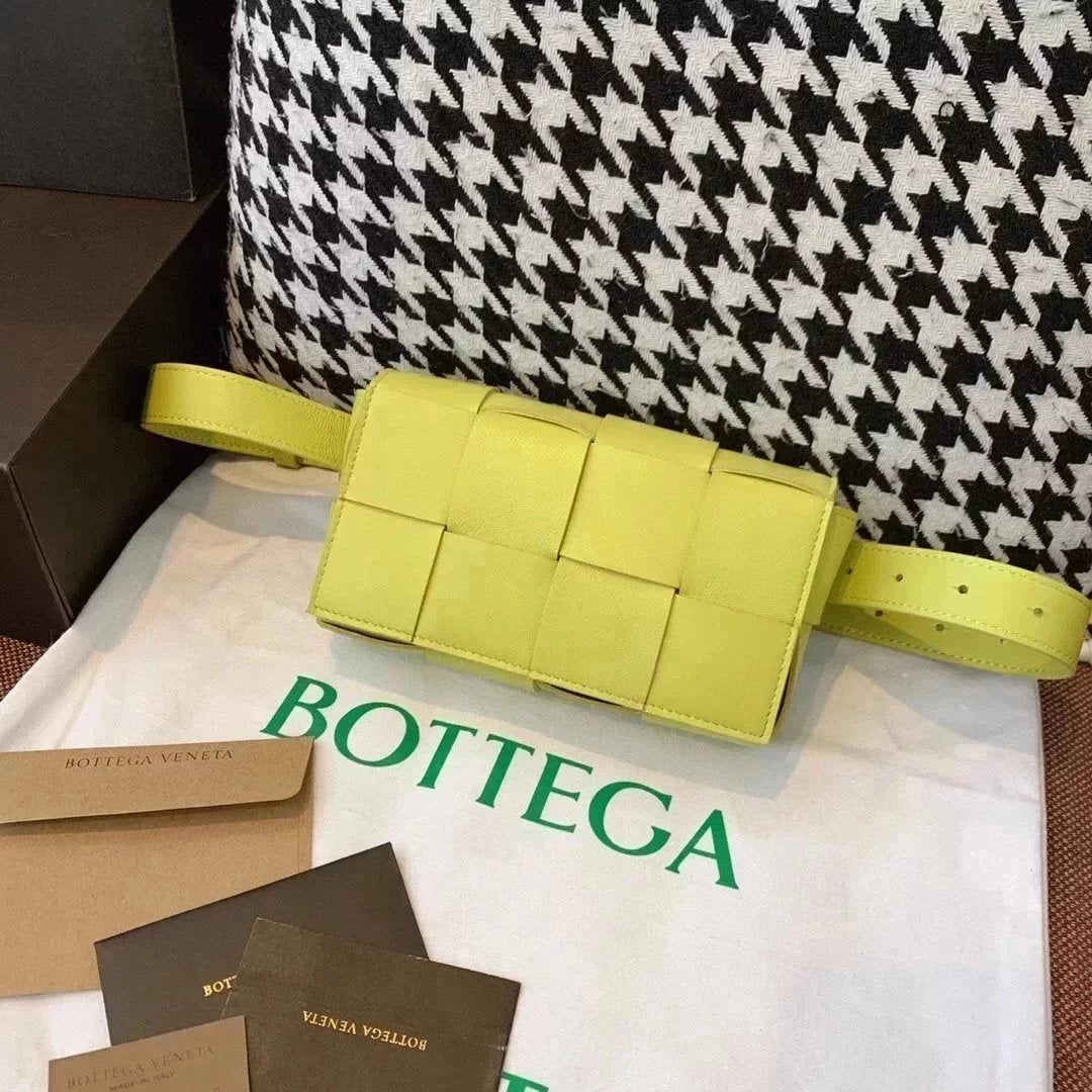 Bottega Veneta Women's Bag Top version 【Level Surrogate Shopping】New Men's Waist Bag Chest Bag Small Bag Mobile Phone Bag thebeltcassette Small Square Bag Plaid Waist Bag Chest Bag Rubik's Cube Bag8Plaid Waist Bag Men's and Women's Bags Crossbody Bag Oil