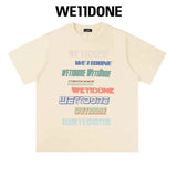 We11done T-shirt Top Spring and Summer New Large Letter Bullet Screen LOGO Simple Short Sleeve T T-shirt Loose Fashion Brand