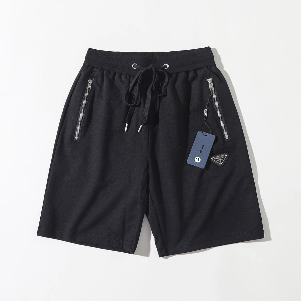 PRADA Shorts Predecessor Triangle Shield logo Five-point Shorts25ss New Drawstring Casual Summer Pants5Two-in-One Casual Sweatpants for Men and Women, Pure Cotton Joggers