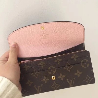 Louis Vuitton LV Bag Doudou Women's Long Wallet Rose Red Ballet Pink Wallet