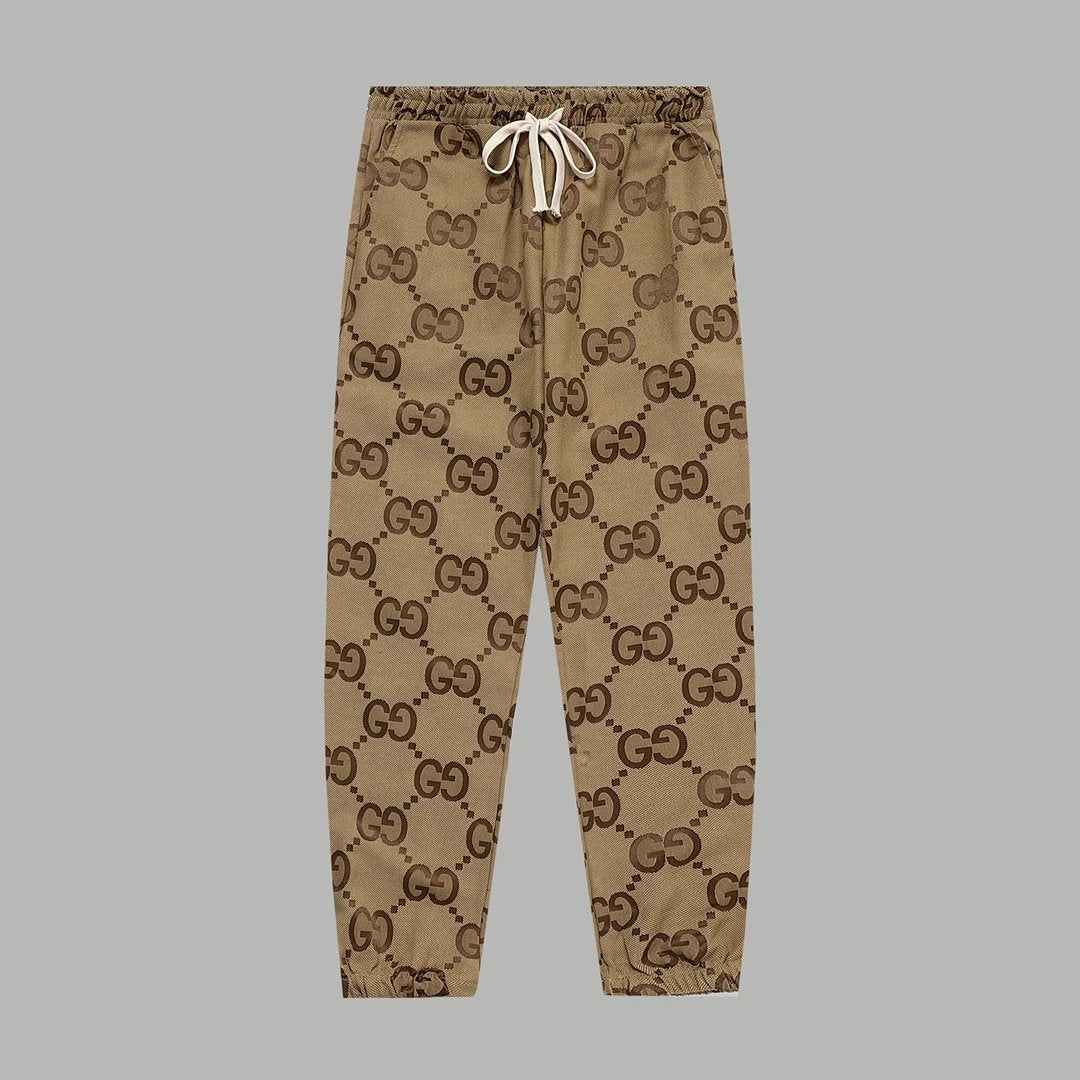 Gucci Jeans Jacquard Full Print Long Pants G Unisex Autumn Winter New Arrival