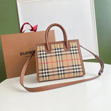 Burberry Women's Bag Top version 【Level Surrogate Shopping】New Tote Bag Shopping Bag Title Terler Handbag Tote Bag Commuter Bag Office Worker Messenger Bag Women's Bag
