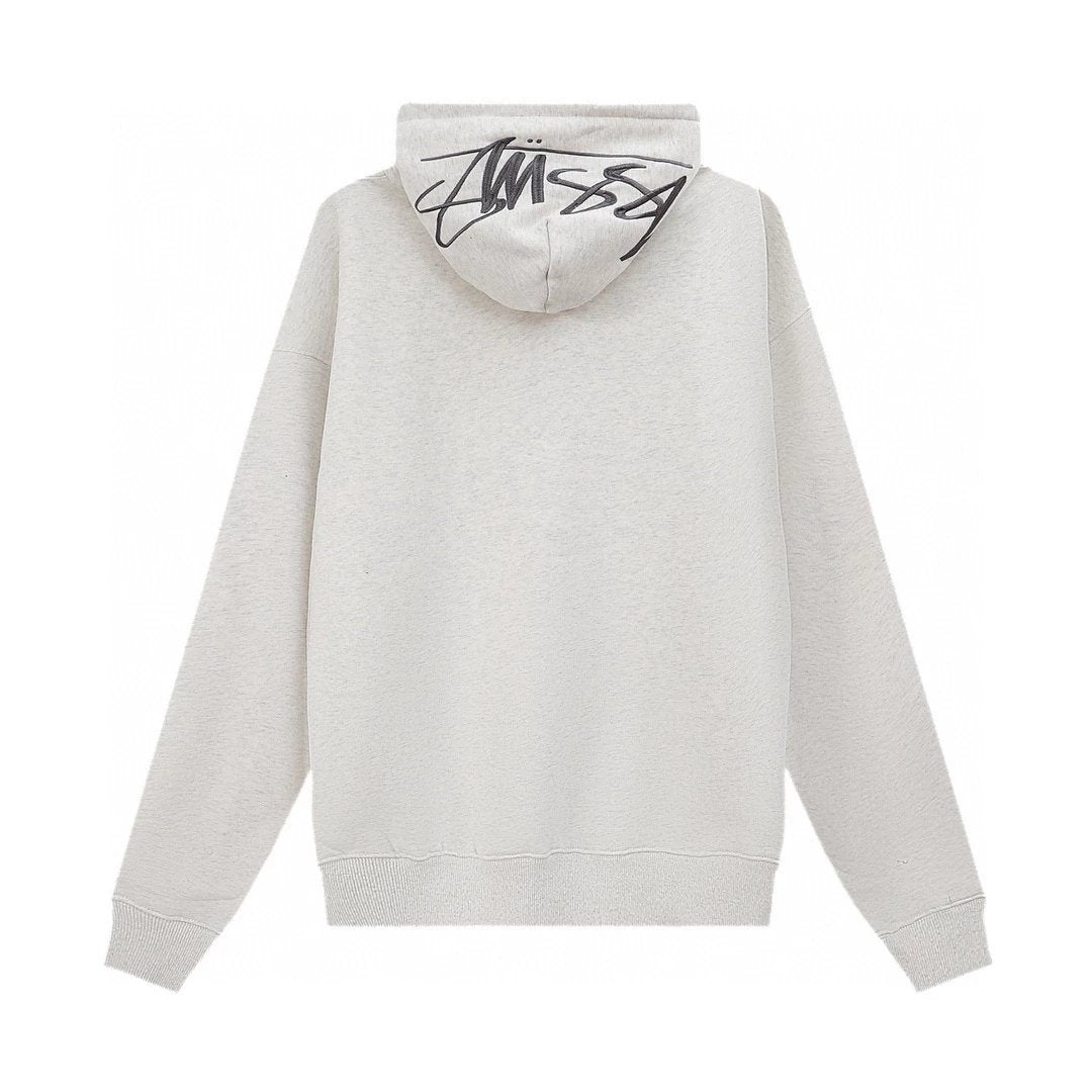 Stussy Hoodie Top Version SS22Trendy logo Embroidered Hoodie Same Style for Men and Women