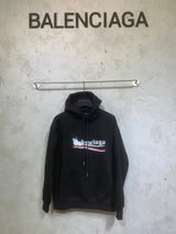 Balenciaga Hoodie Fleece Lined Thickened Graffiti Cola Print logo Hooded Sweatshirt Hoodie Jacket Top Unisex Sports Casual Loose Fit Versatile