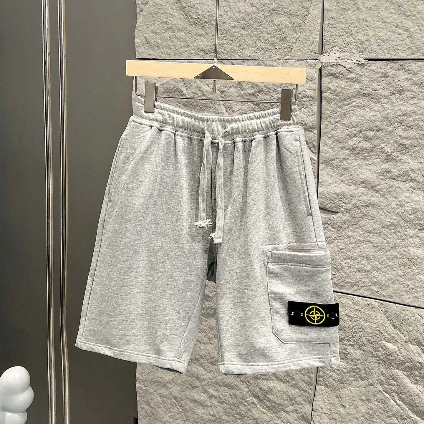 Stone Island Shorts Top Version Tooling Counter Same Style Summer Straight Shorts Casual Pure Cotton Five-Point Sports Pants for Men