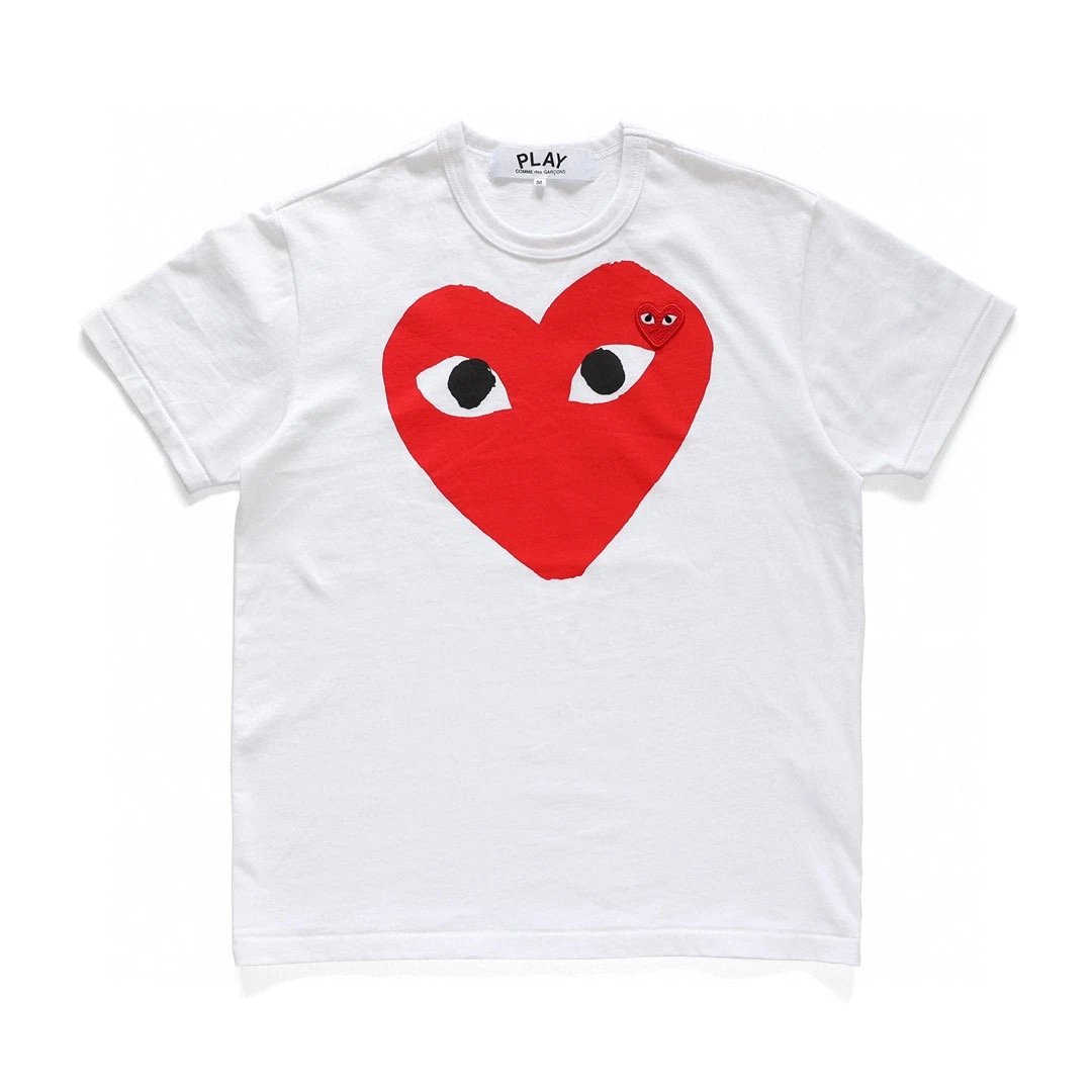 Rei Kawakubo T-shirt Toppaly Black Inverted Heart Short Sleeve T T-shirt Male and Female Couples Wear